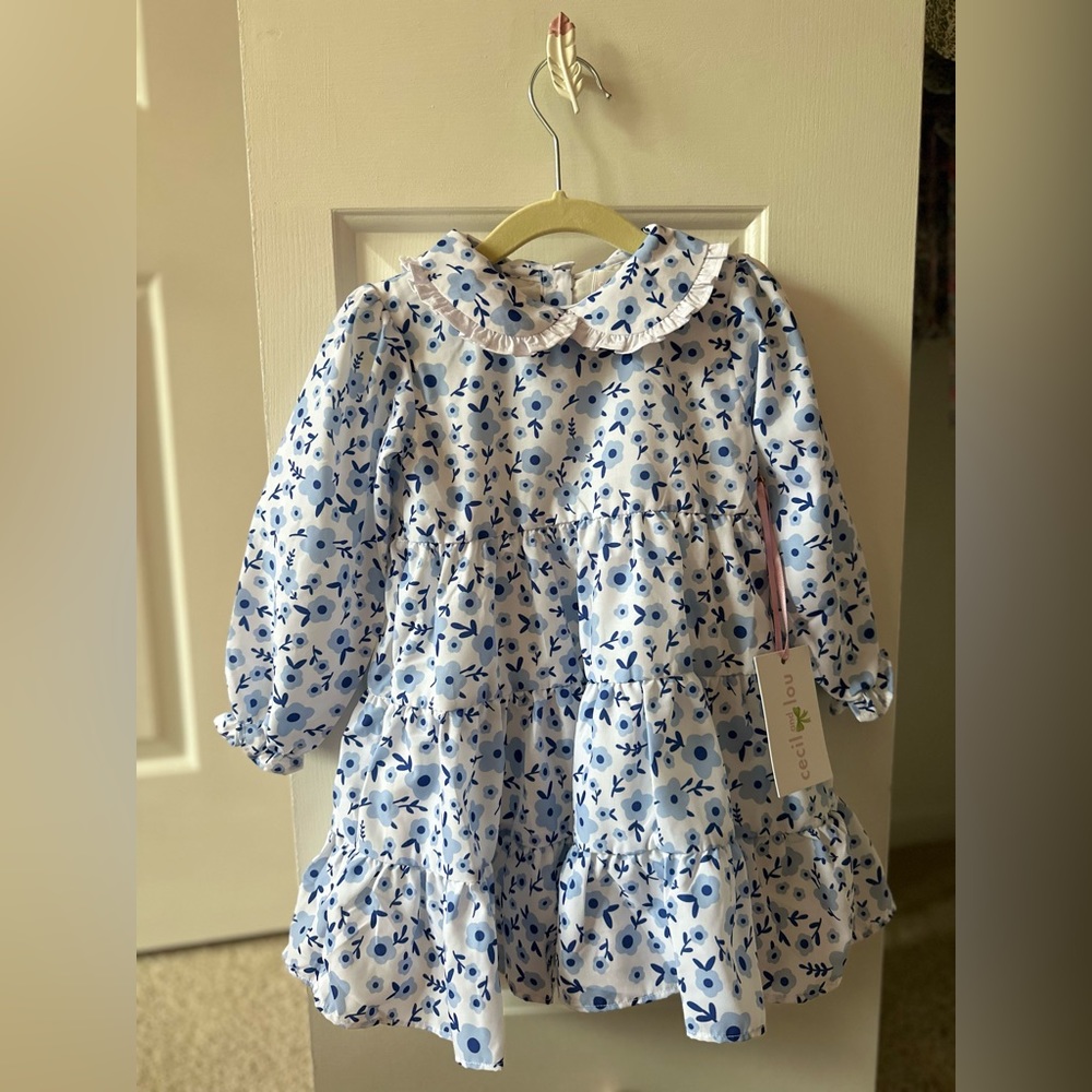 NWT Long Sleeve beautiful dress lightweight perfect for spring and summer!!